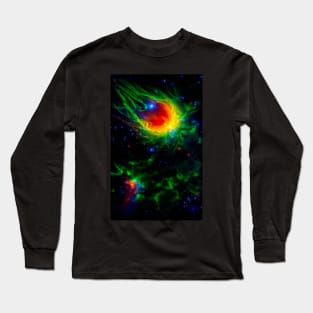 Black Light Space Painting "SB-02" Long Sleeve T-Shirt